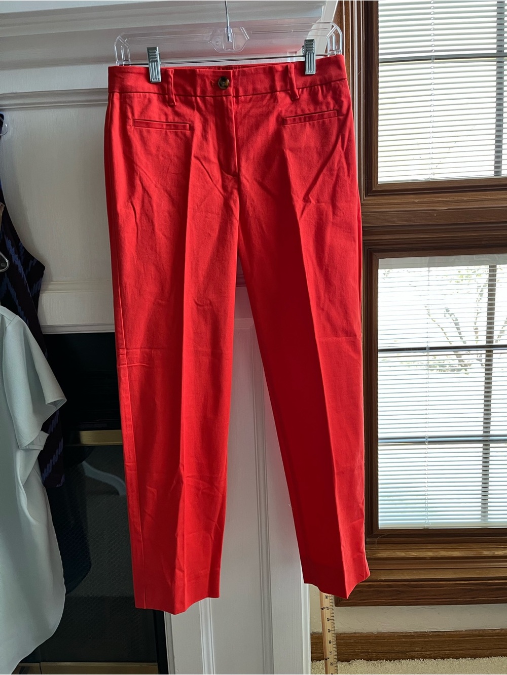 Ann Taylor Women’s Fiery Sunset (Orange-Red) Cropped Pants